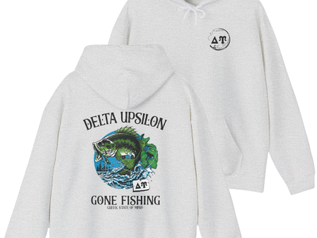 Delta Upsilon Graphic Hoodie | Gone Fishing Discount