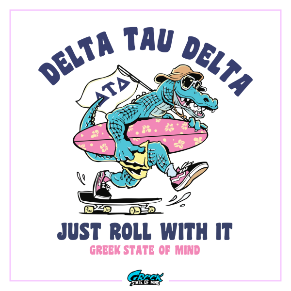 Delta Tau Delta Graphic Hoodie | Alligator Skater For Discount