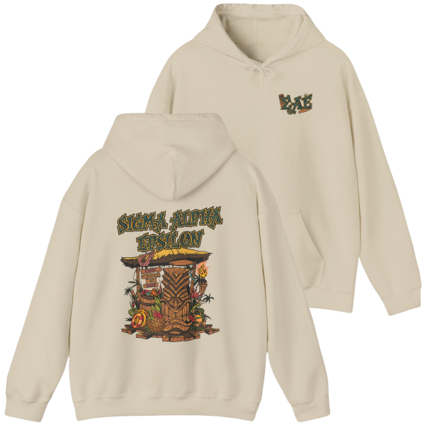 Sigma Alpha Epsilon Graphic Hoodie | Tiki Time Hot on Sale