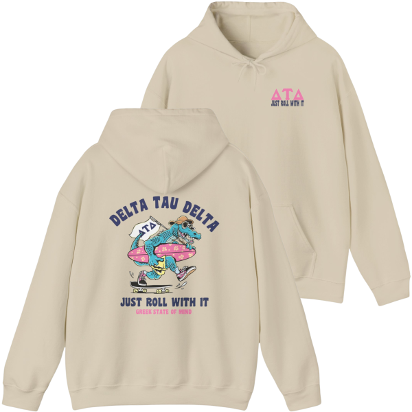 Delta Tau Delta Graphic Hoodie | Alligator Skater For Discount