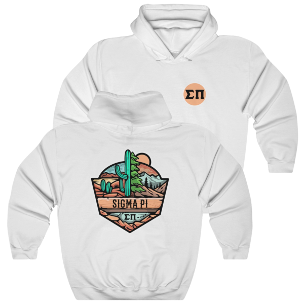 Sigma Pi Graphic Hoodie | Desert Mountains Cheap