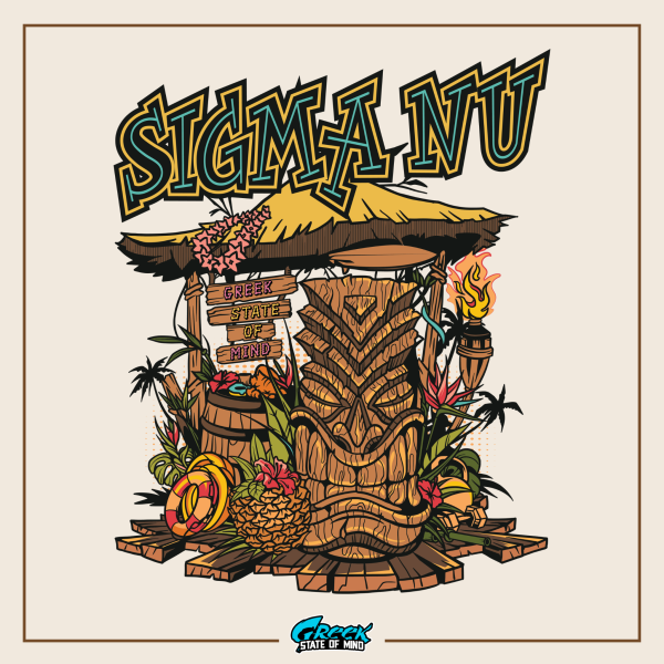 Sigma Nu Graphic Hoodie | Tiki Time Supply