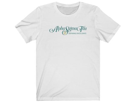 Alpha Sigma Tau Graphic T-Shirt | Defining Excellence Logo Online now